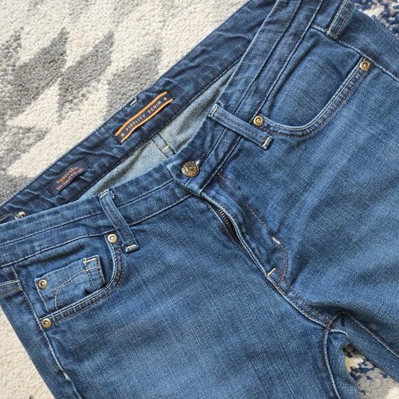 Fidelity Denim Hyacinth Low Waist Trouser Flare Jeans Size 31 Midnight Sapphire - Picture 5 of 12